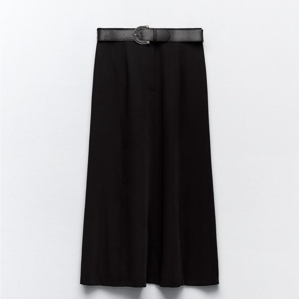 Zara Belted Maxi Skirt
